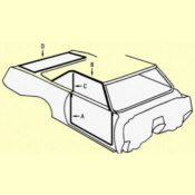 Click to enlarge body rubber kit for 2 door hardtop