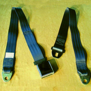 Chrome lift buckle seatbelt for old antique classic and vintage cars